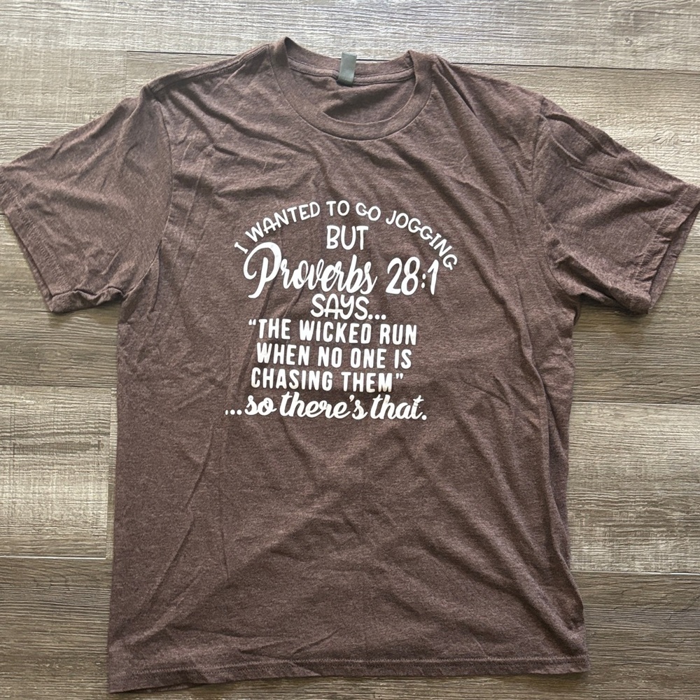 Brown Graphic  T-Shirt